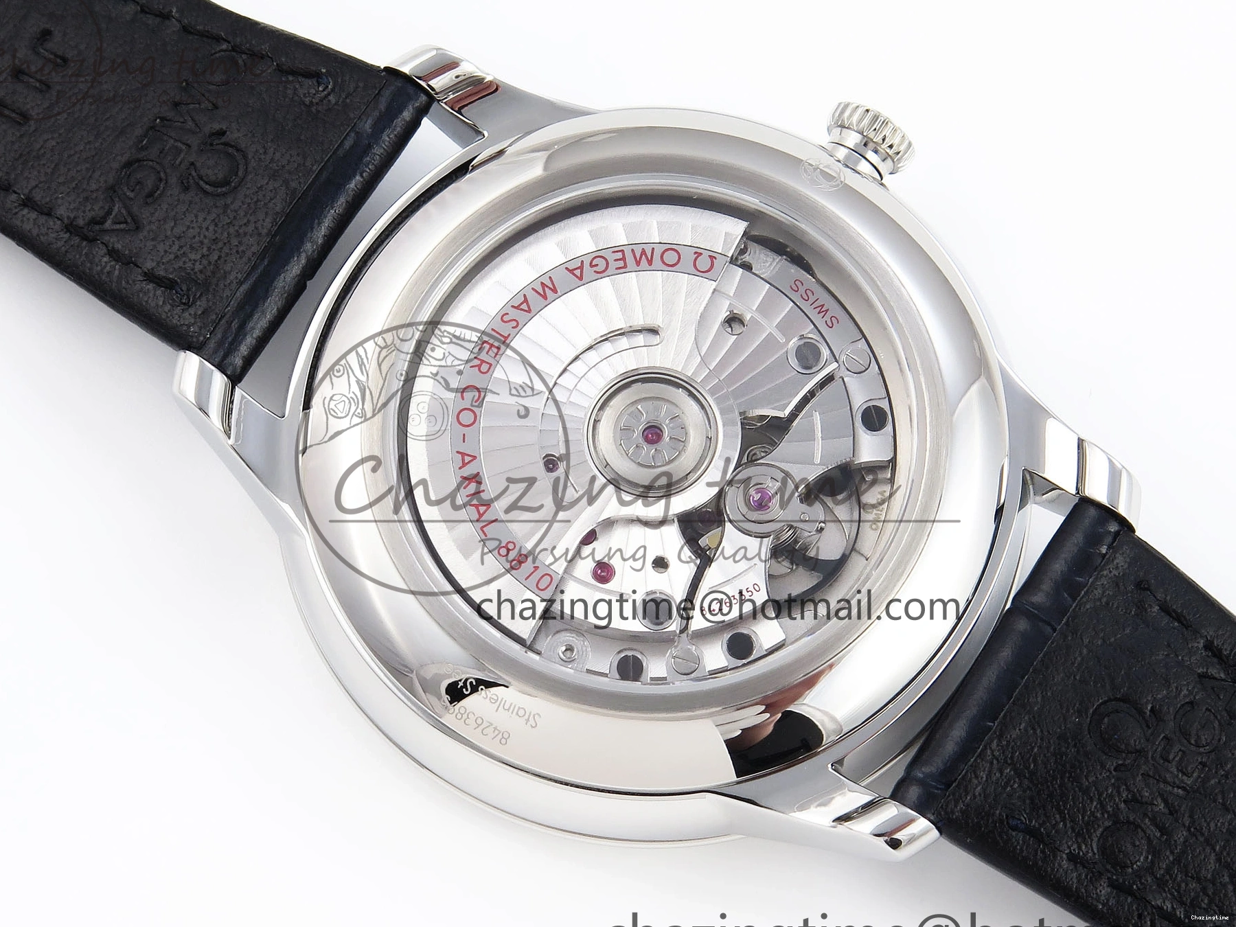 0105 De Ville Power Reserve SS MKF 1:1 Best Edition Black Dial on Black Leather Strap A Packable 7744